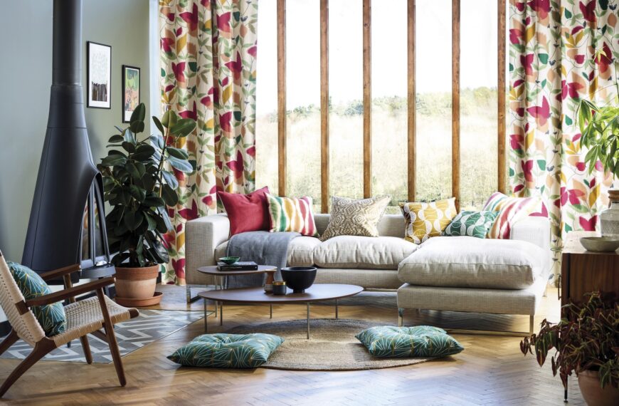 Elevate Your Living Space: How Curtains, Pillows, and Wallpapers Transform Home Interiors